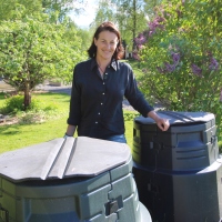 19. Repurposed compost bin